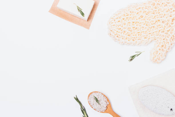 istock White background of bath cosmetics 1156772480