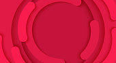 Vector abstract circle red background. Modern style business backdrop for poster, banner design. Promotion advertisements, sales and discounts decoration templates with space for text.