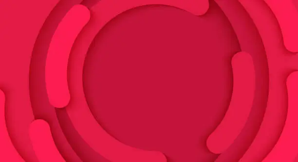 Vector illustration of Vector abstract circle a red background template