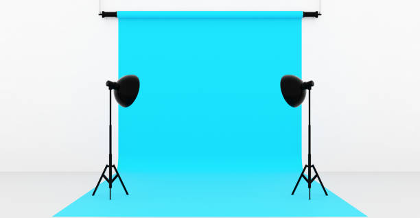 istock Photo studio background. Equipment for photography, backdrop. 1156777646
