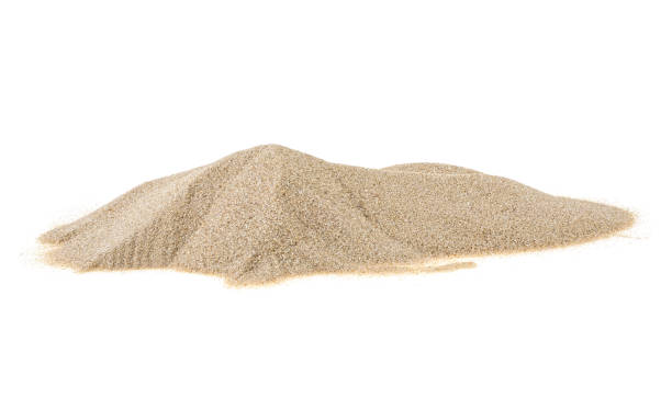 istock Pile of river sand isolated on a white background 1156783506
