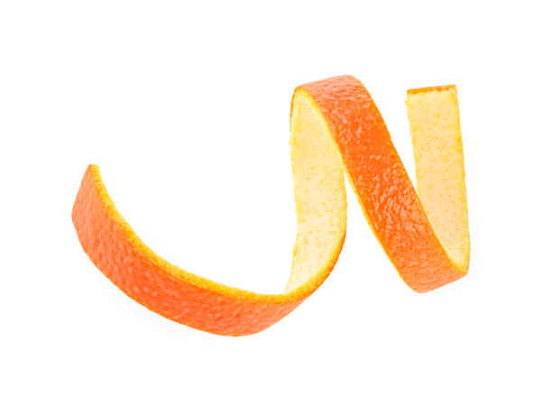 istock Fresh orange peel isolated on white background 1156783515