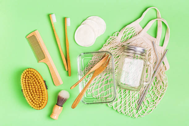 istock Glassware, cotton bag and personal care items 1156783683