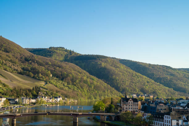 istock Mosel or Moselle valley wineyard views in spring. German wine growing area. 1156784681