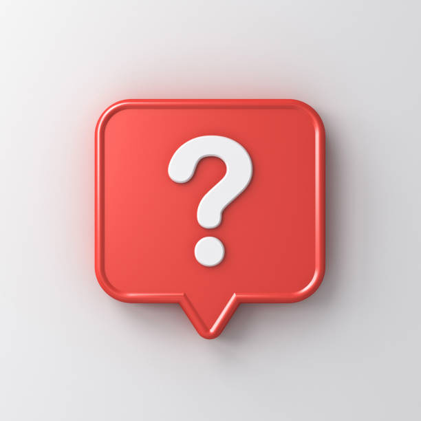 istock 3d social media notification white question mark icon in red rounded square pin isolated on white background with shadow 3D rendering 1156784765
