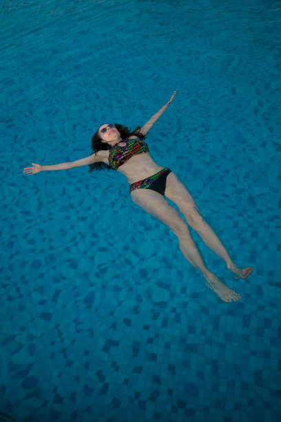 istock UAE. Woman, swimming pool, relax 1156787655