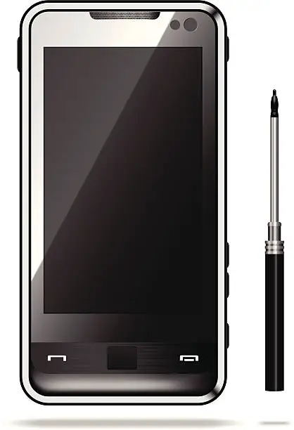 Vector illustration of 3rd Generation (3G) PDA