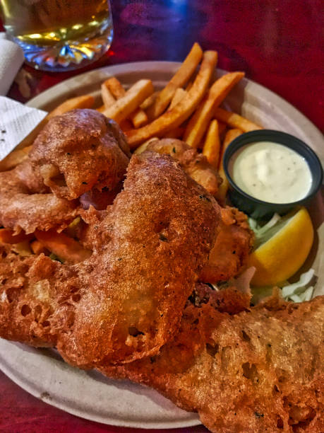istock Fish and chips with sauce tartar 1156807040
