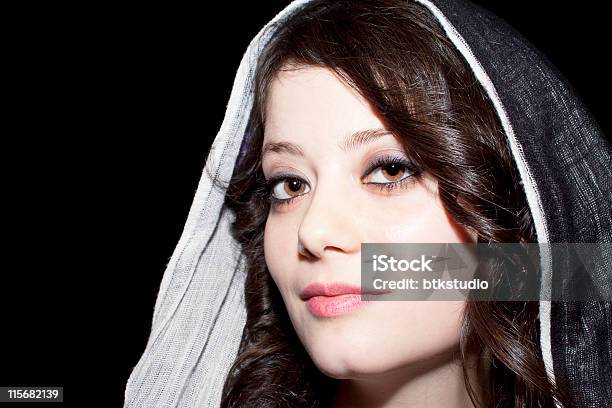 Woman Wearing Headscarf And Looking Stock Photo - Download Image Now - 20-29 Years, Adult, Adults Only