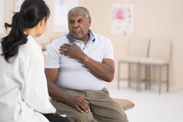 istock Senior man talking to doctor 1156822483