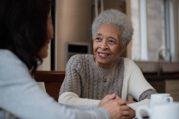 istock Two Female Seniors Relaxing Together 1156822648
