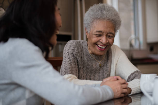 istock Two Female Seniors Relaxing Together 1156822652