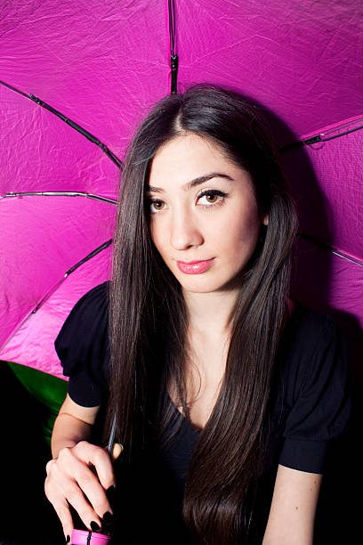 istock women's pink umbrella 115682541