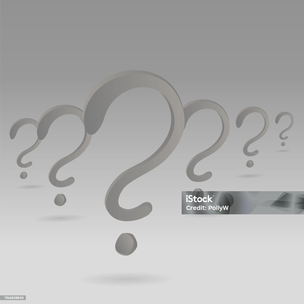 Question Signs Colorful Vector Illustration Problem And Priority ...