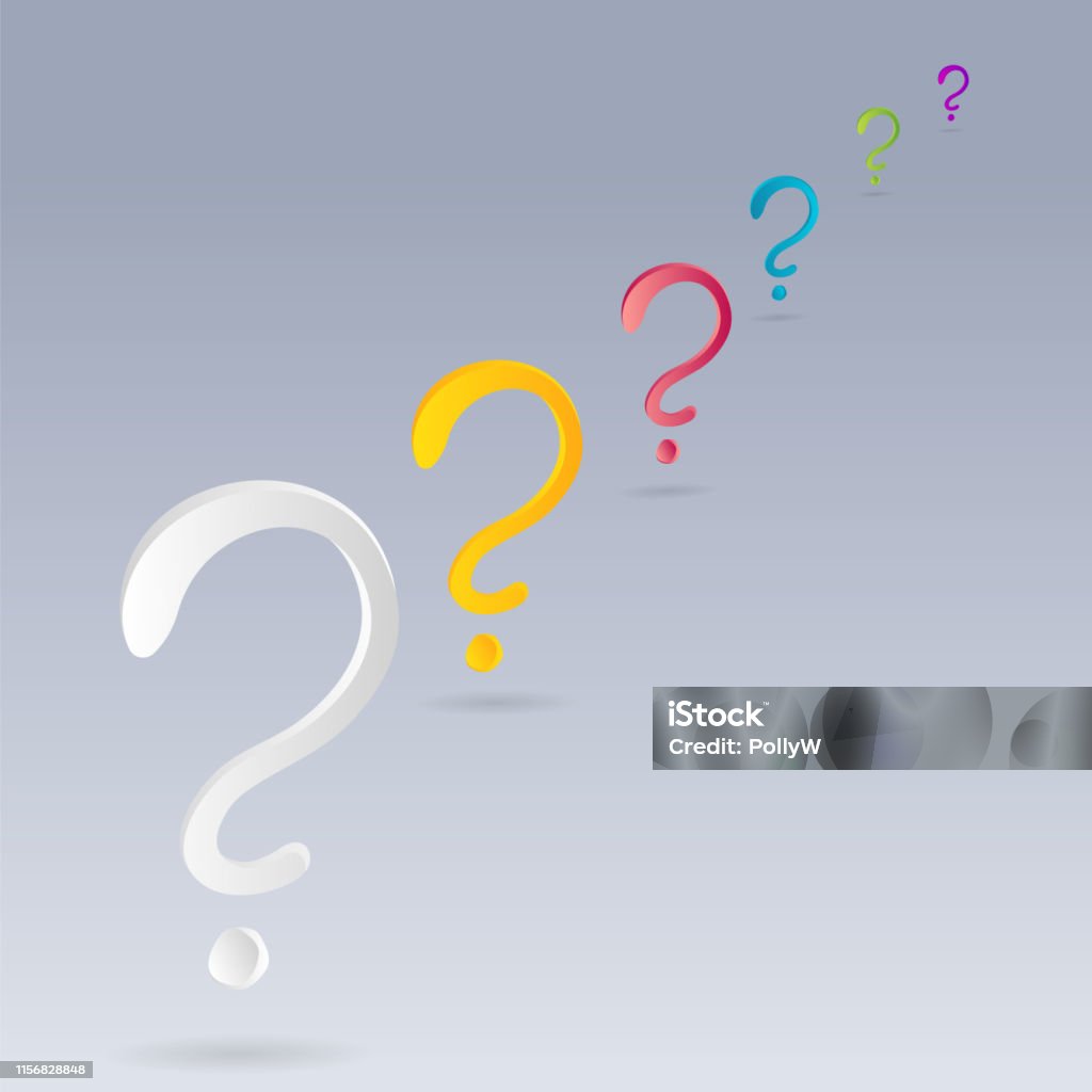 Priority Questions. Picture Question Signs Colorful Vector Illustration Problem And Priority ...