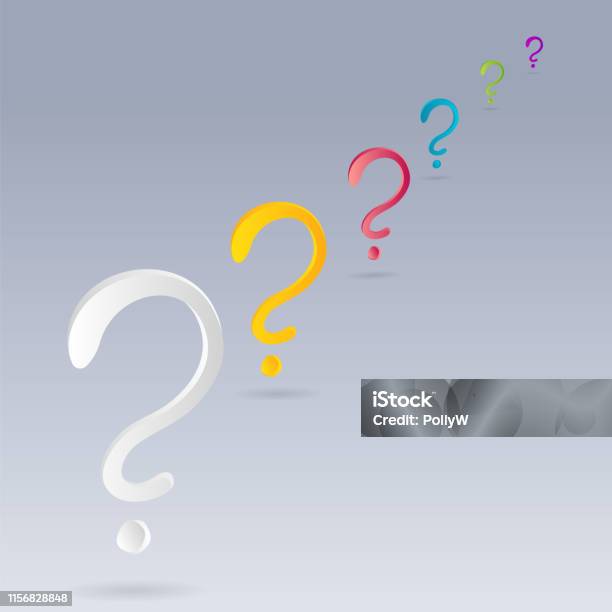 Priority Questions. Picture Question Signs Colorful Vector Illustration Problem And Priority ...