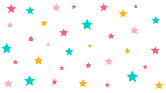  Ilustración de Patrón Abstracto De Estrellas Con Fondo Pastel Degradado Suave En Color Dulce y más Vectores Libres de Derechos de