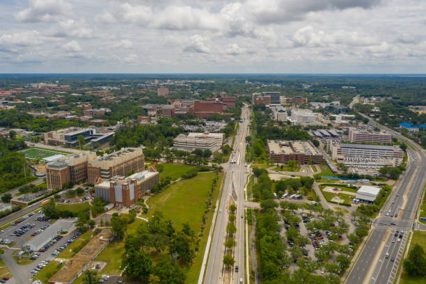 istock Drone photo Gainesville Florida USA 1156837822
