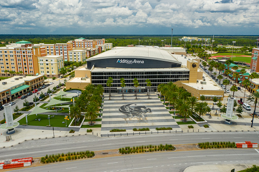 Orlando, FL, USA - June 9, 2019: Addition Arena UCF Orlando FL