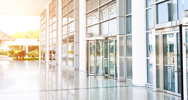 Office lobby  in new building Office lobby  in new building. city street street man made structure place of work stock pictures, royalty-free photos & images