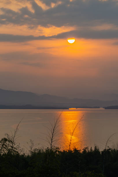 istock Beautiful sunrise  over the reservoir 1156845931