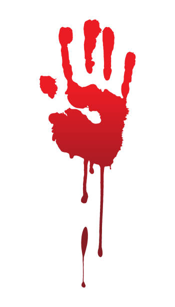 Blood Splatter Handprint
