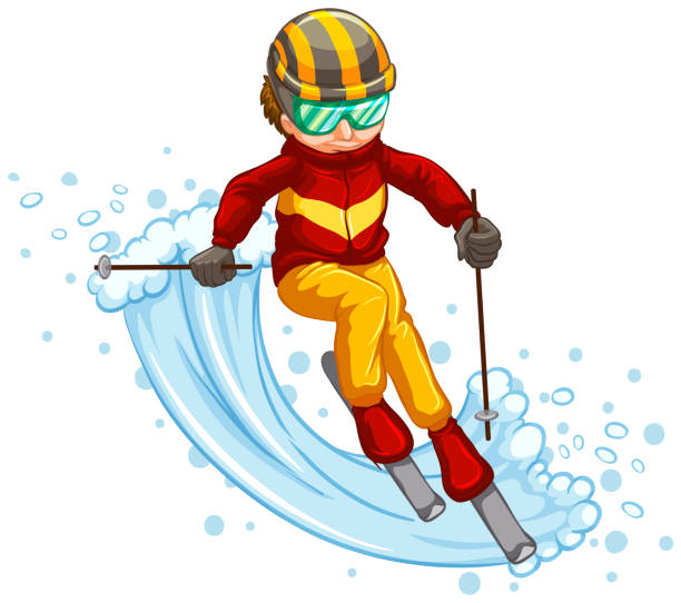 Cartoon Skivvy 80+ Ski Clip Cartoon Stock Photos, Pictures & Royalty-Free Images - iStock