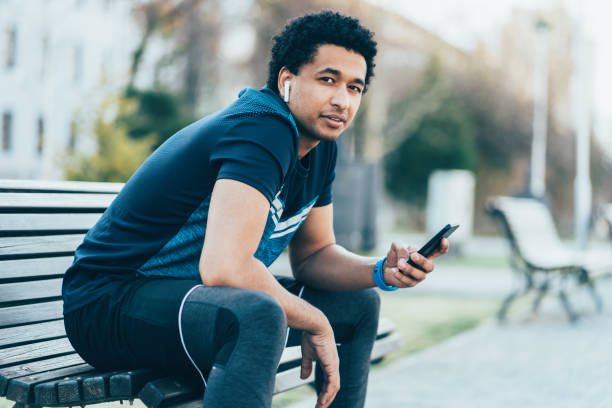 istock Sportsman resting 1156852250