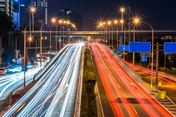 istock busy traffic of Shenzhen downtown at night 1156855812