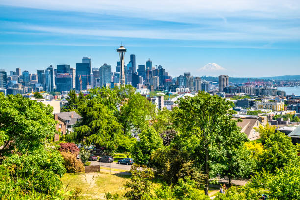istock Beautiful Clear Day in Seattle, Washington 1156855827