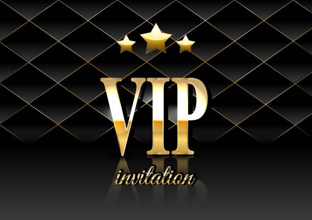 istock VIP party premium invitation card poster flyer. Black and golden design template. Quilted pattern decorative background with gold. Vector. 1156856242