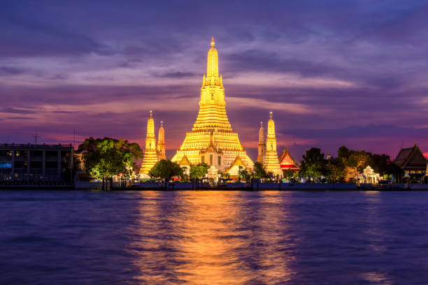 istock Wat arun night view temple in bangkok 1156861474