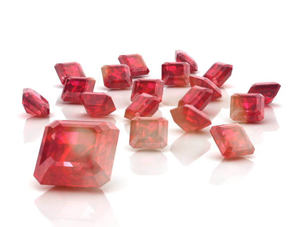 istock Beautiful gems on  white background , 3D rendering . 3D illustration. 1156862566