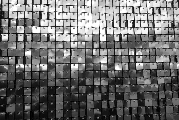 istock Glittering background in black and white. 1156864069
