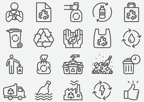 Recycle Line Icons