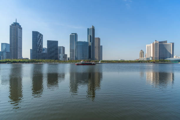 istock modern city waterfront downtown skyline,China 1156868573
