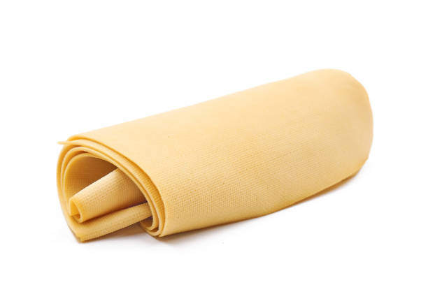 istock Bean curd skin on white background. 1156869805