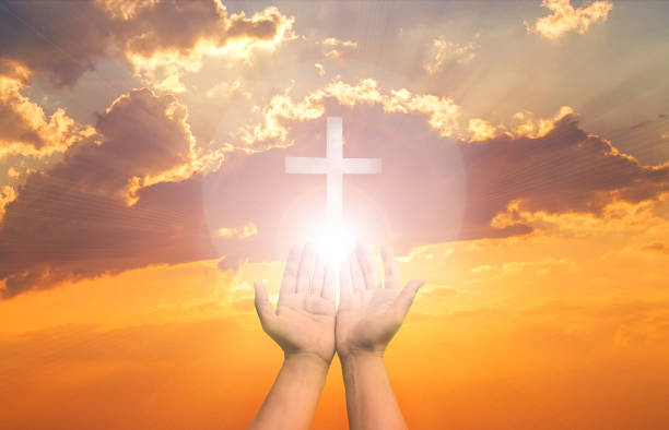 istock Eucharist Therapy Bless God Helping Repent Catholic Easter Lent Mind Pray. Christian Human hands open palm up worship hope. Jesus hands praying. Human hands open palm. 1156872287