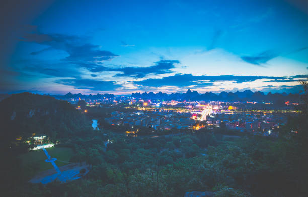 istock City night view of Guilin 1156873459
