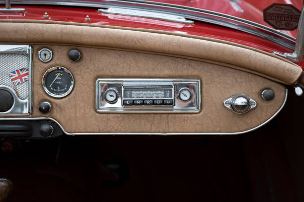 interior de mg 1600 mkll - old cars audio fotografías e imágenes de stock