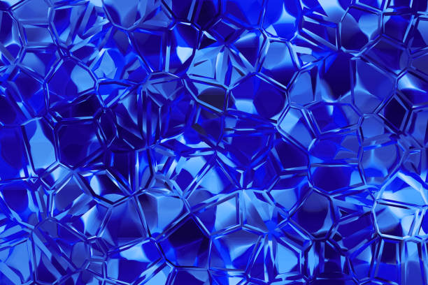 dunkel blau saphir diamant kristall marine gradient hintergrund abstrakte quarz mineral edelstein textur - tanzanite stock-fotos und bilder