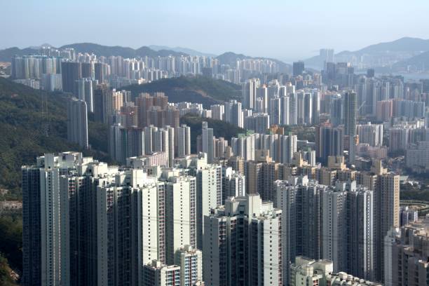 istock Hong Kong cityscape view from Lion Rock peak 1156878515