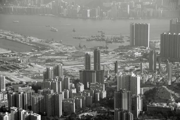 istock Hong Kong cityscape view from Lion Rock peak 1156878545