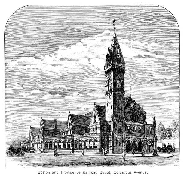 istock Boston Massachusetts Railroad Depot USA 1883 1156879571