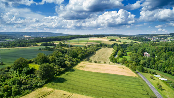istock German landscape - aerial view 1156892777