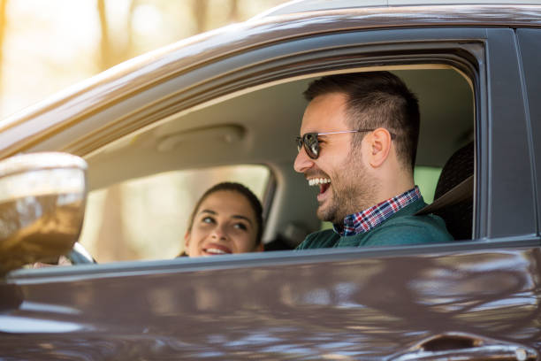 istock Couple having fun on roadtrip 1156894333