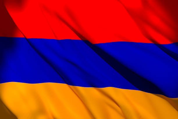 istock 3d rendering of Armenia flag 1156898683
