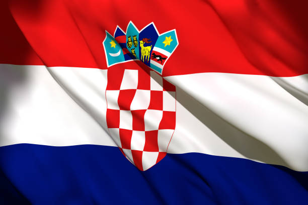 istock 3d rendering of Croatia flag 1156898763