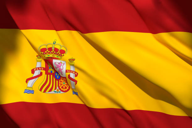 istock 3d rendering of Spain flag 1156898791