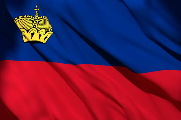istock 3d rendering of Liechtenstein flag 1156898922
